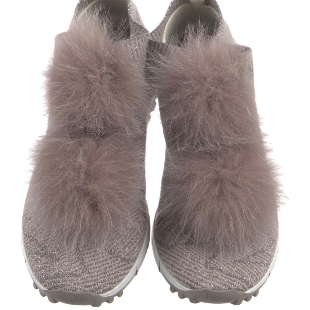 Authentic JIMMY CHOO Real Fur Sneakers